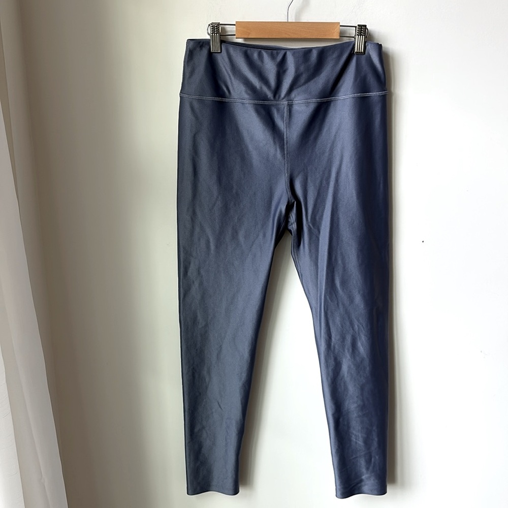 Noli Purple Grey Leggings Workout Gym Athleisure Athletic Size L